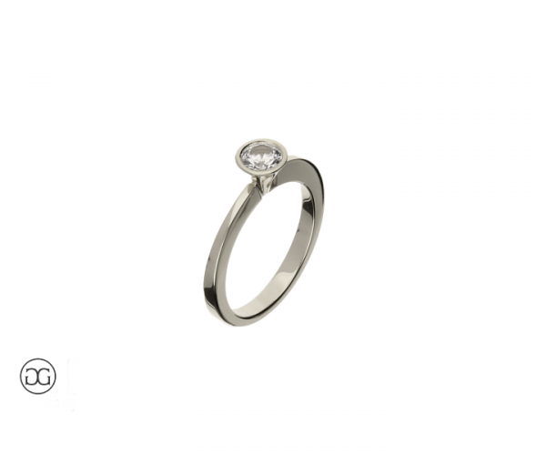 Brillantring Düsseldorf Brillant 0,38ct