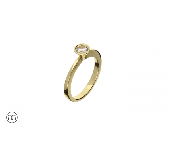 Brillantring Düsseldorf Brillant 0,38ct