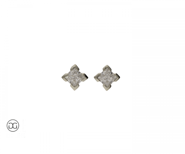 Ohrstecker Princess-Schliff 0,30ct