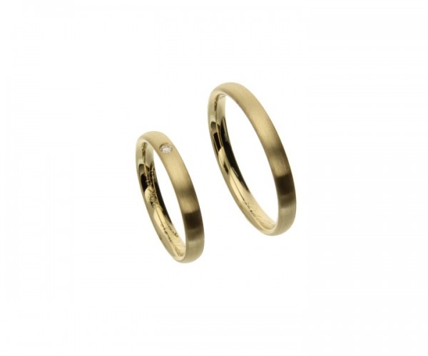 Trauringe 585 Gelbgold Brillant 0,03ct