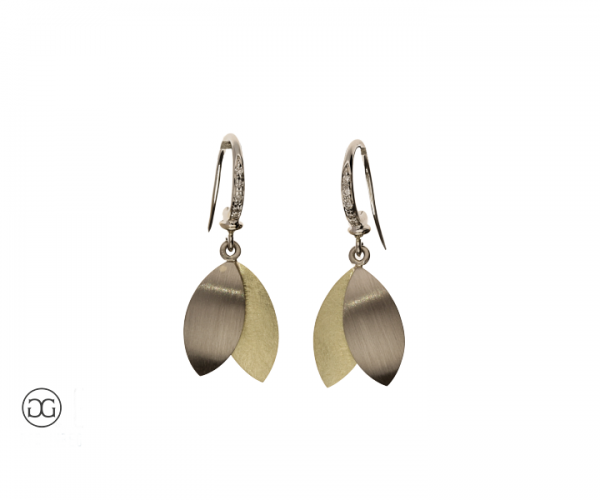 Ohrhänger Bicolor Brillanten 0,048ct