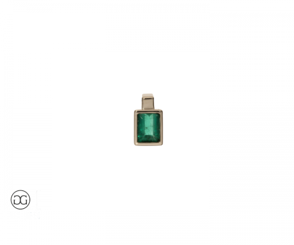Anhänger Weißgold 750 Smaragd