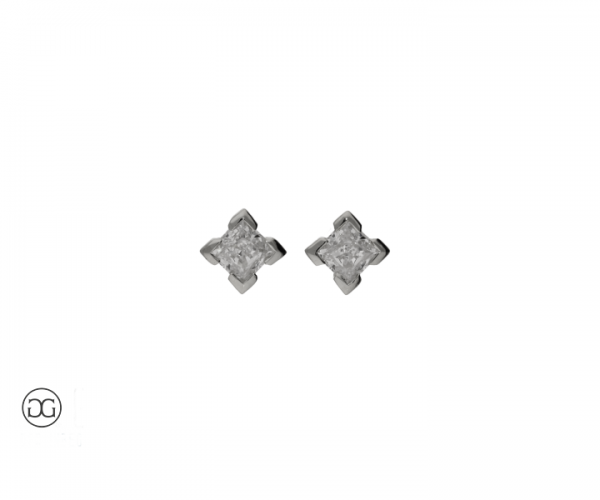 Ohrstecker Princess-Schliff 0,54ct