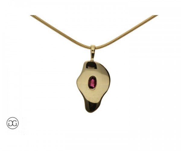 Collier Gelbgold 585 Rubin