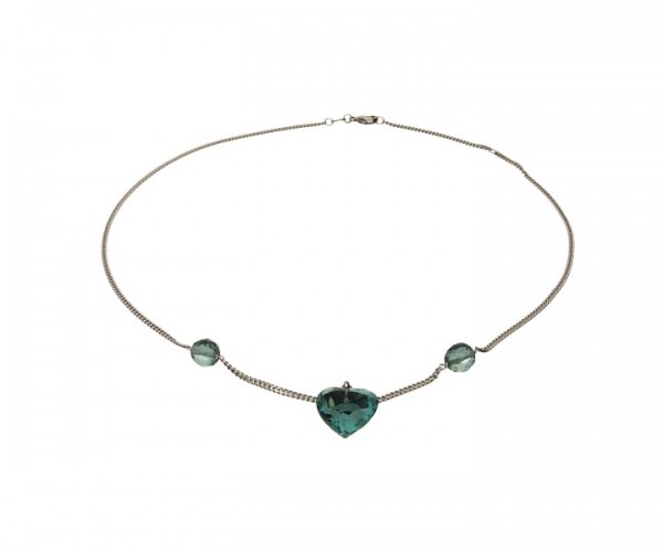 Anhänger Herz mit Panzerkette