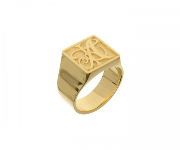 Männerring Gelbgold Au 900