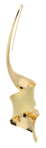 Antiklastischer Ohrhänger Antoinette in Gelbgold